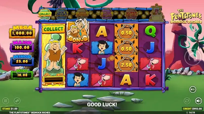 The Flintstones 2 Bedrock Riches slot screenshot 