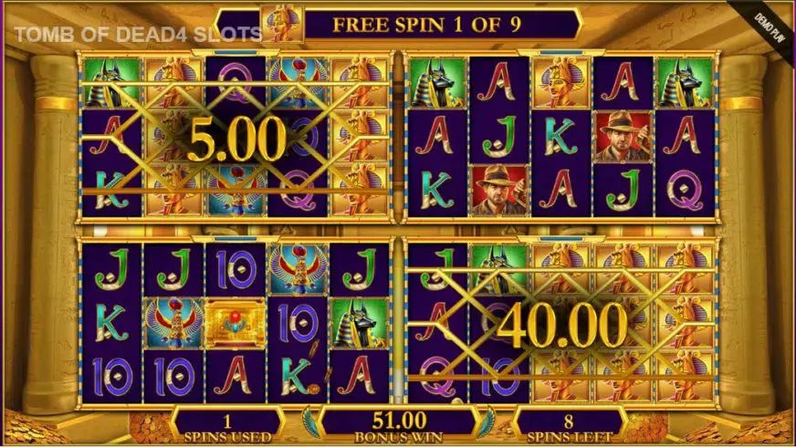 Tomb of Dead Power 4 Slots slot screenshot 5