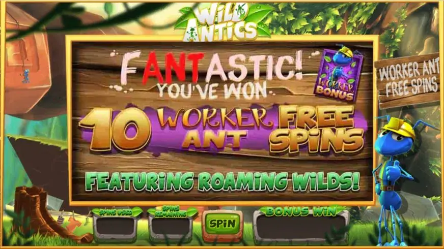 Wild Antics slot screenshot 6