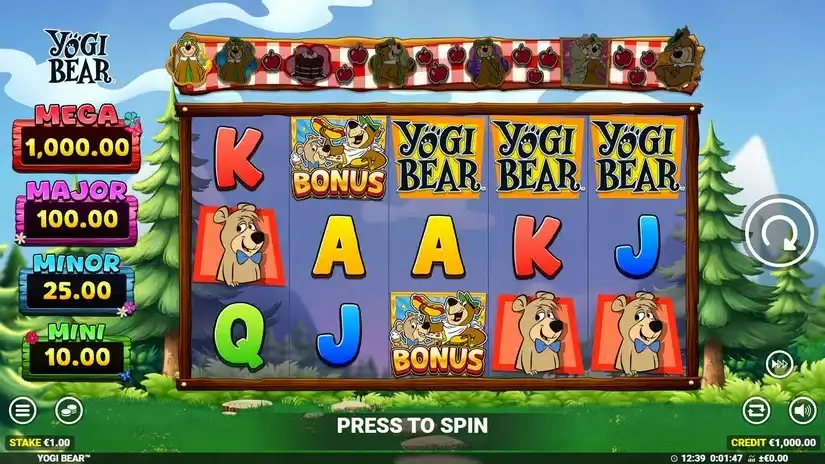 Yogi Bear slot screenshot 1