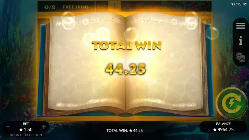 Book of Poseidon slot screenshot 7