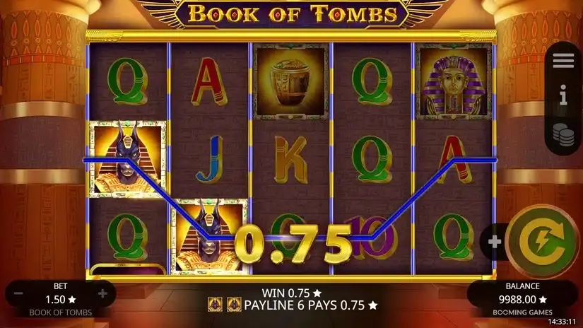 Book of Tombs slot screenshot 2