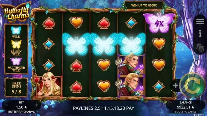 Butterfly Charms slot screenshot 4