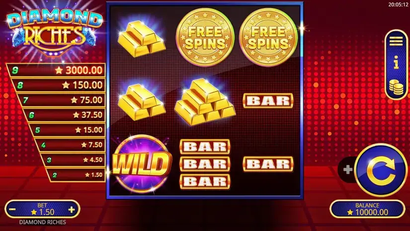 Diamond Riches slot screenshot 5