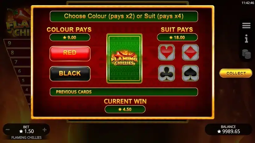 Flaming Chilies slot screenshot 4