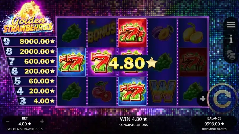 Golden Strawberries slot screenshot 2
