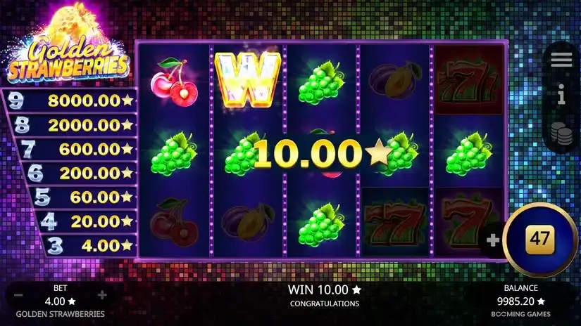 Golden Strawberries slot screenshot 3