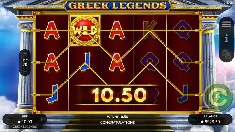 Greek Legends slot screenshot 2