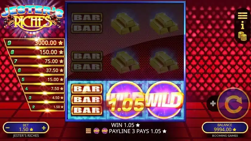 Jesters Riches slot screenshot 2