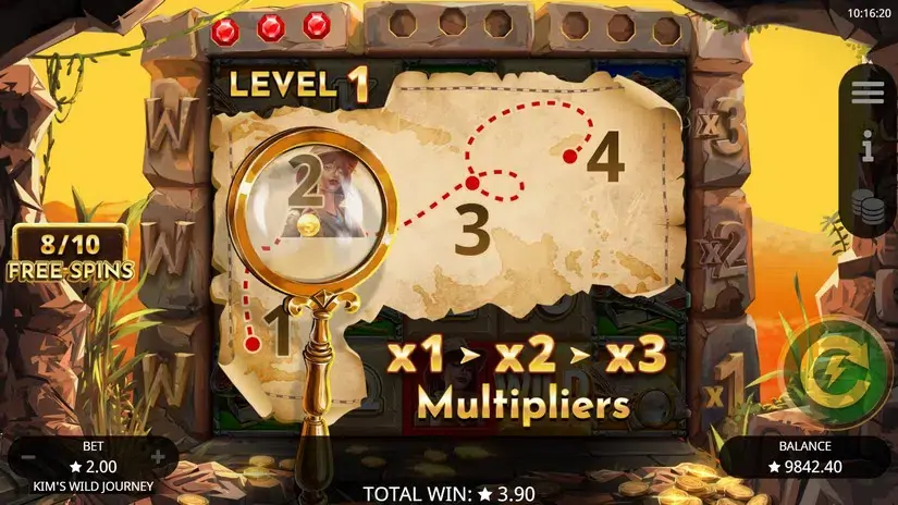 Kim’s Wild Journey slot screenshot 7