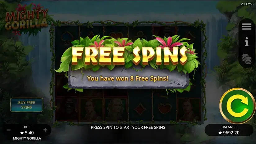 Mighty Gorilla slot screenshot 3