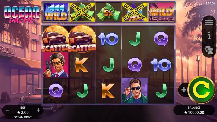 Ocean Drive slot screenshot 1