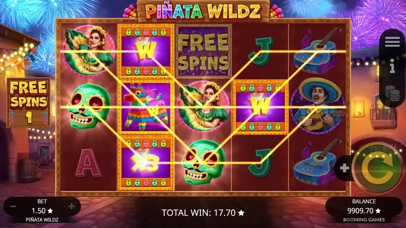 Pinata Wildz slot screenshot 