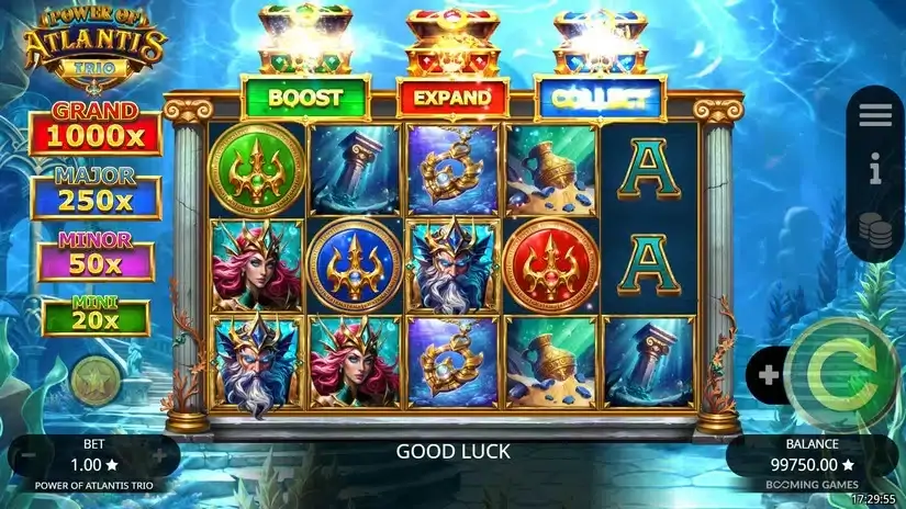 Power of Atlantis Trio slot screenshot 