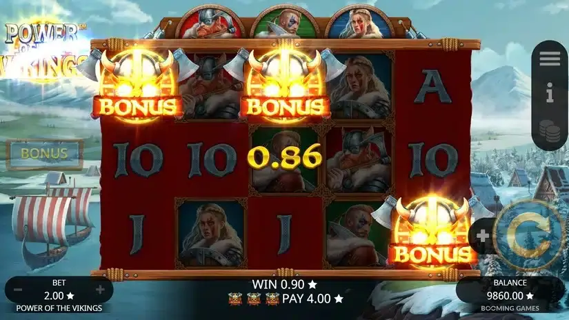 Power of the Vikings slot screenshot 2