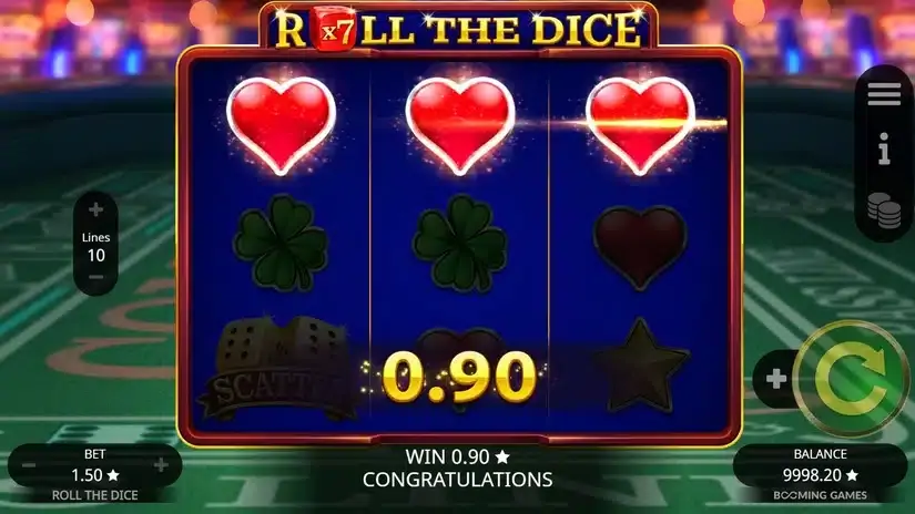 Roll the Dice slot screenshot 2