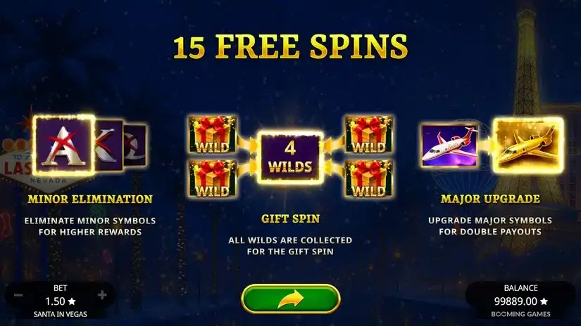 Santa In Vegas slot screenshot 3