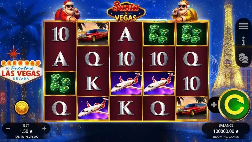 Santa In Vegas slot screenshot 1