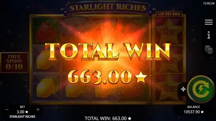 Starlight Riches slot screenshot 8