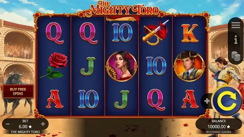 The Mighty Toro slot screenshot 1