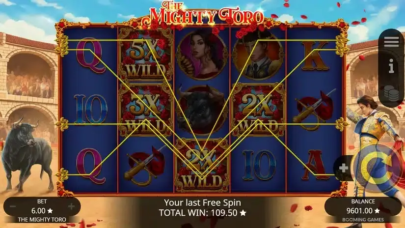 The Mighty Toro slot screenshot 5