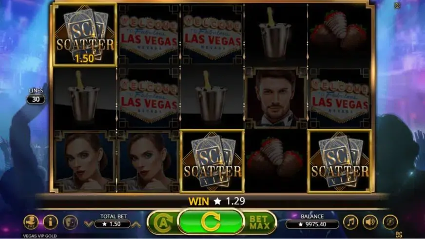 Vegas VIP Gold slot screenshot 4
