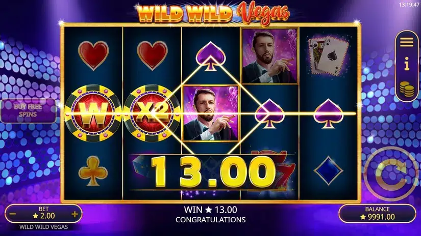 Wild Wild Vegas slot screenshot 2