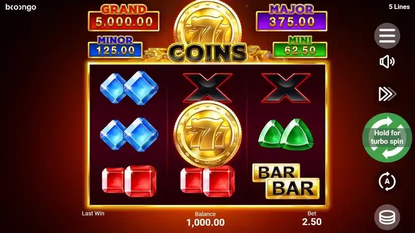 777 Coins slot screenshot