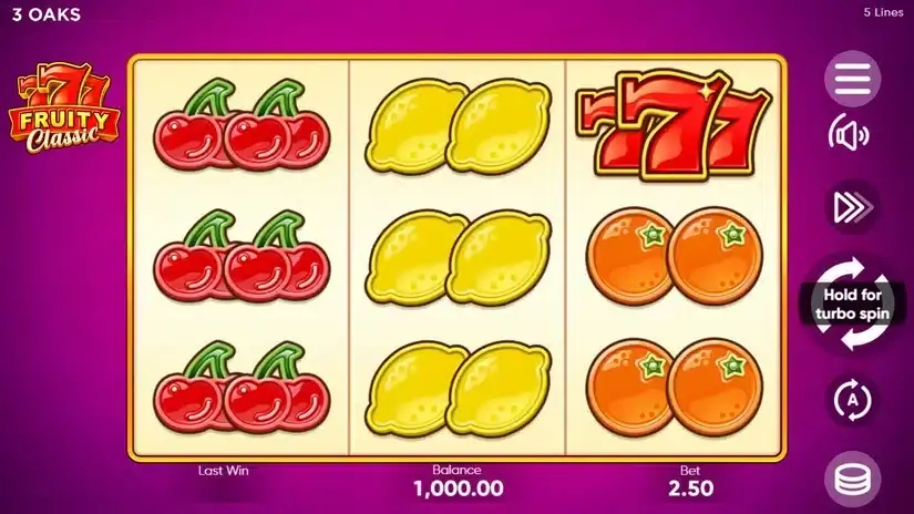 777 Fruity Classic slot screenshot