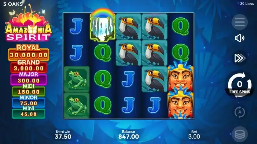 Amazonia Spirit slot screenshot 6