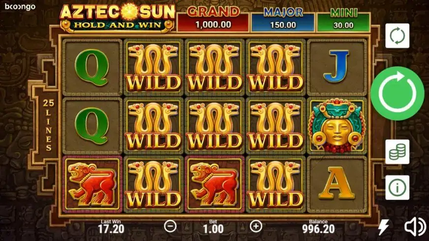 Aztec Sun: Hold and Win slot screenshot 2