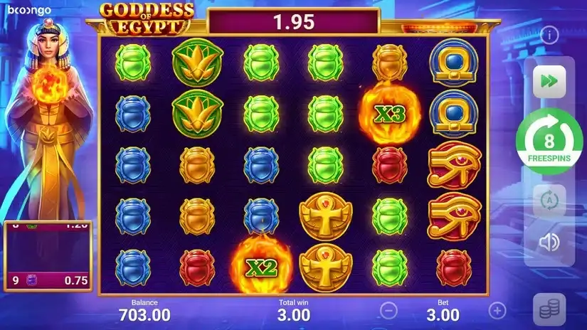Goddess of Egypt slot screenshot 5