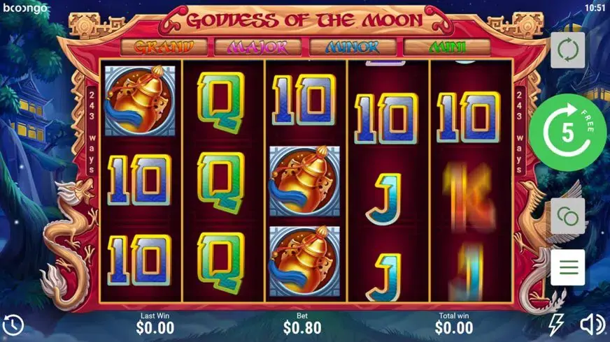 Goddess of the Moon slot screenshot 1