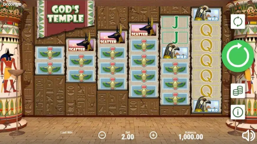 God’s Temple slot screenshot 1