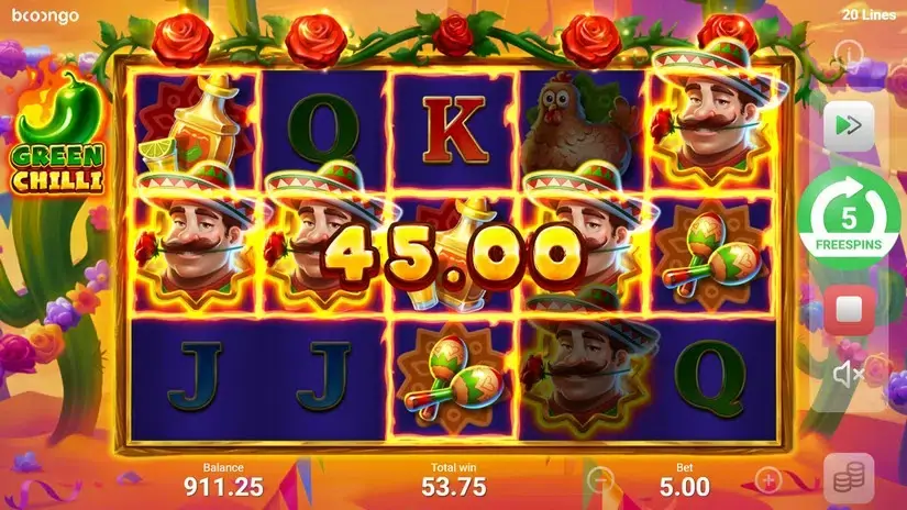 Green Chilli slot screenshot 9