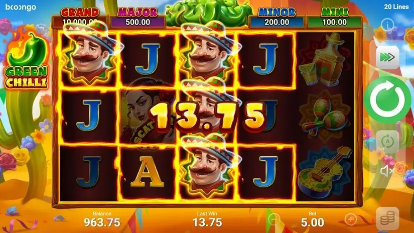 Green Chilli slot screenshot 3