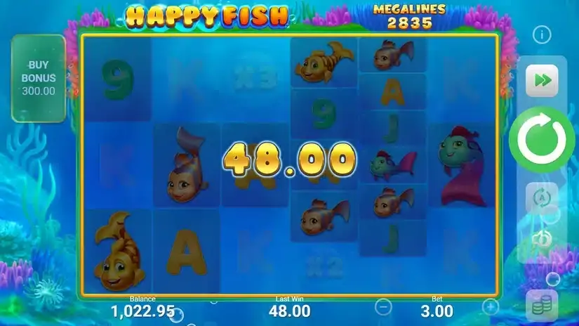 Happy Fish slot screenshot 2