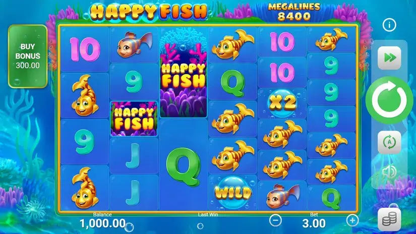 Happy Fish slot screenshot 1