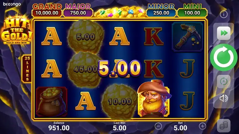 Hit The Gold slot screenshot 2