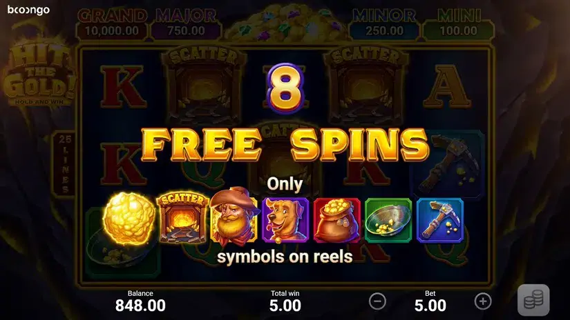 Hit The Gold slot screenshot 5