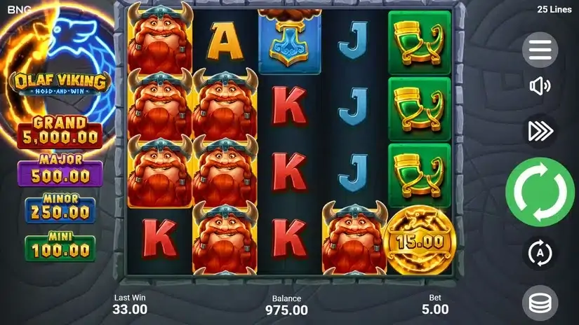Olaf Viking slot screenshot 3