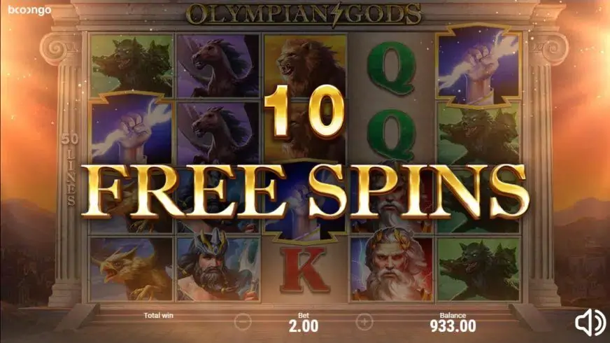 Olympian Gods slot screenshot 4