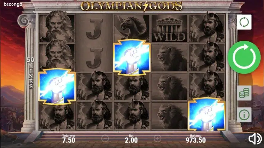 Olympian Gods slot screenshot 3
