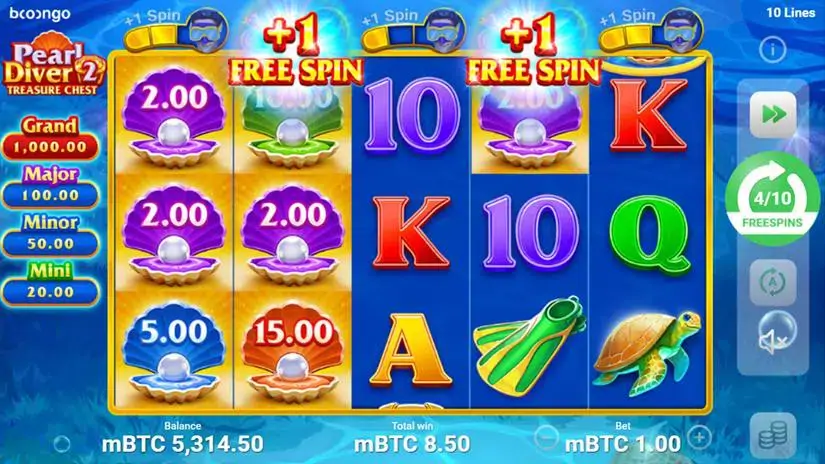Pearl Diver 2: Treasure Chest slot screenshot 5