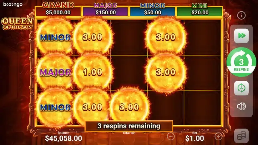 Queen of the Sun slot screenshot 3