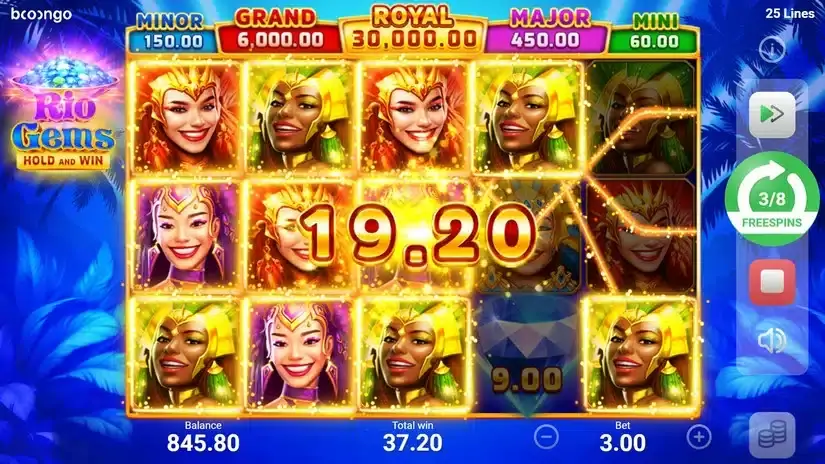 Rio Gems slot screenshot 7