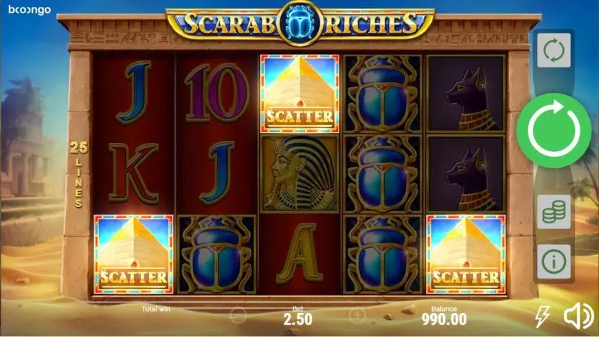 Scarab Riches slot screenshot 2