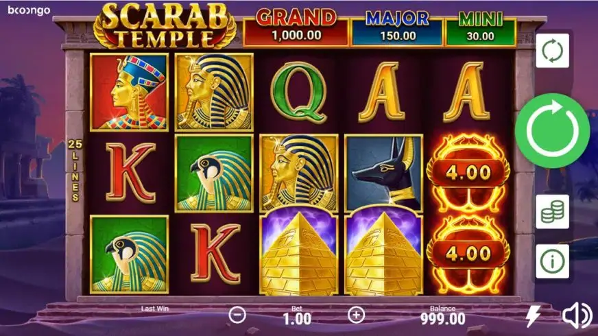 Scarab Temple slot screenshot 1