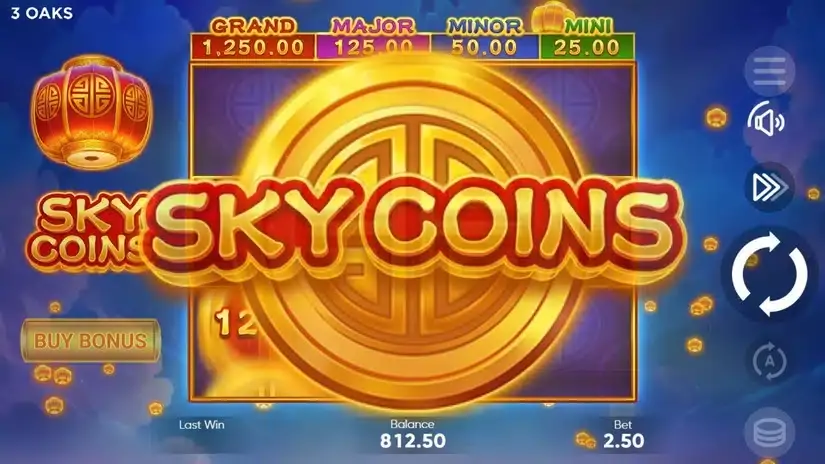Sky Coins slot screenshot 2