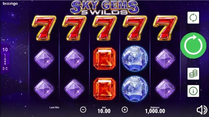 Sky Gems: 5 Wilds slot screenshot 1